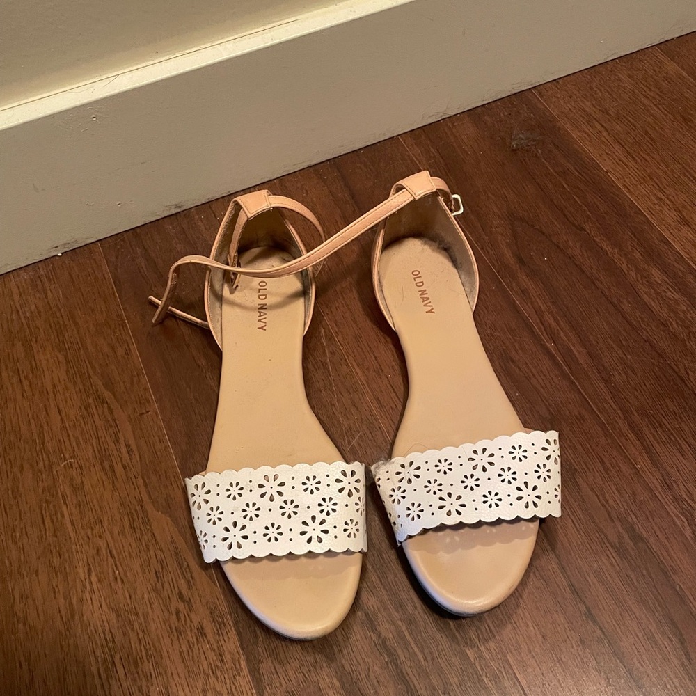 Old Gringo Tan and White Sandals